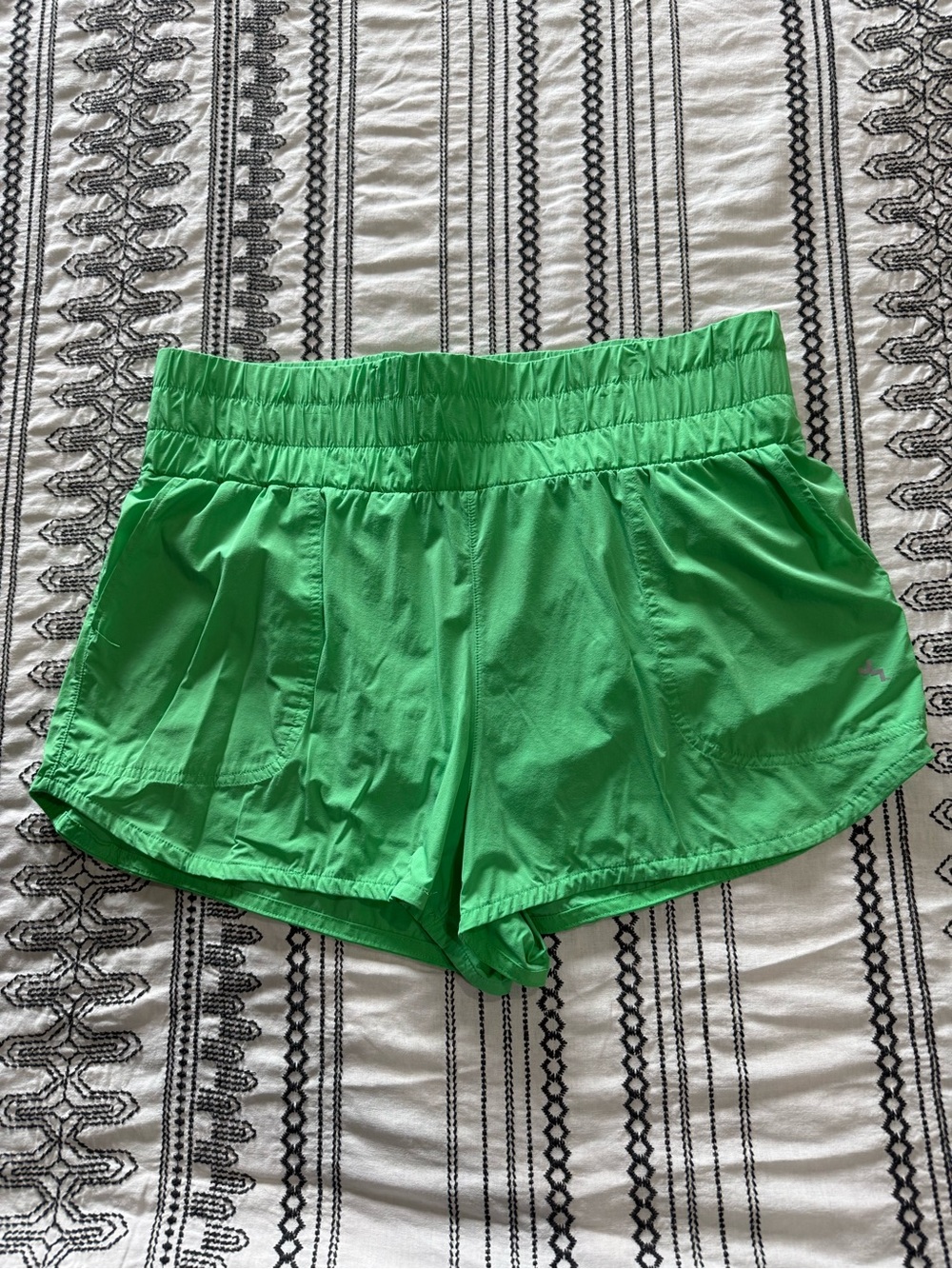 JoyLab Neon Green Athletic Shorts with Elastic Waist